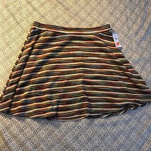 Tillys Multi Colored Skater Skirt